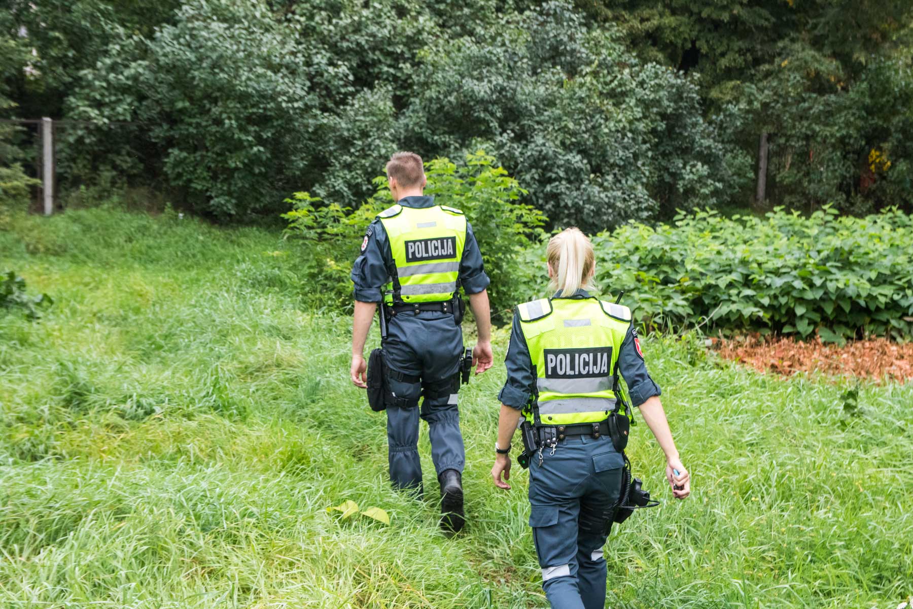 Kauno policininkai patruliuoja Vilijampolėje