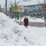 Gausus sniegas Kaune