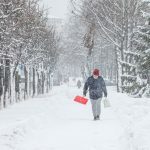 Gausus sniegas Kaune