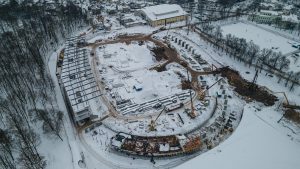 Stadiono statybos Ąžuolyne