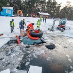 Traktoriaus traukimo operacija iš Lampėdžių ežero