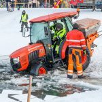 Traktoriaus traukimo operacija iš Lampėdžių ežero