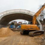 Viaduko statybos R. Kalpoko gatvėje