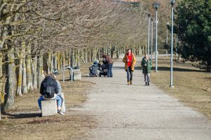 Pavasaris kauniečių veiduose