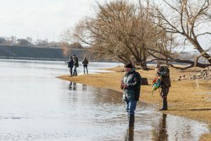 Pavasaris kauniečių veiduose