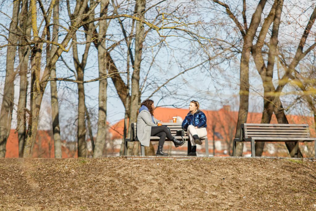 Pavasaris kauniečių veiduose