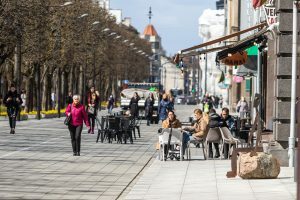 Lauko kavinės Laisvės alėjoje ir Senamiestyje per karantiną