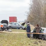 Avarija netoli Babtų A1 kelyje