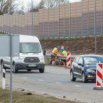 Viaduko statybos A1 kelyje prie Giraitės