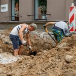 Archeologiniai kasinėjimai Vilniaus gatvėje