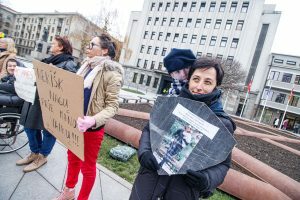 Protestas prieš vaikų skiepijimą