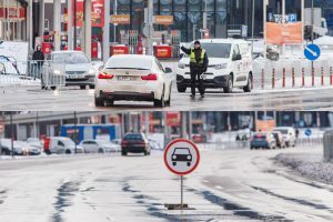 Uždarytas eismas Karaliaus Mindaugo pr.