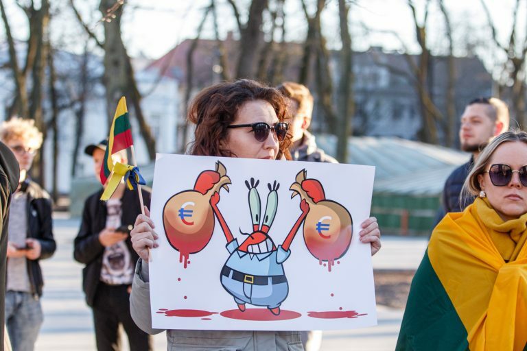 Protestas prieš Matijošaičių verslą Rusijoje