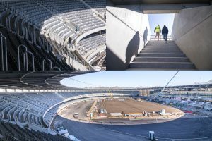 Stadiono koliažas