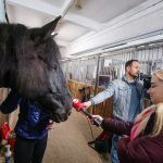 Ukrainietės trenerės Dašos Lukašinos ir žirgų sutiktuvės