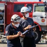 Spaudos konferencija po gaisro Palemone