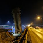 Įgriuvo statomo tilto konstrukcijos