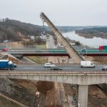 Lūžusi Kleboniškio tilto konstrukcija