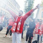 Olympiakos fanai prieš rungtynes