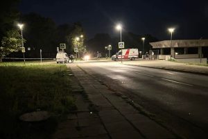 Gausios policijos pajėgos greta Trijų mergelių tilto / Skaitytojo nuotr.