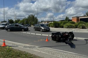 Motociklo avarija Šilainiuose / „Kas vyksta Kaune“ nuotr.