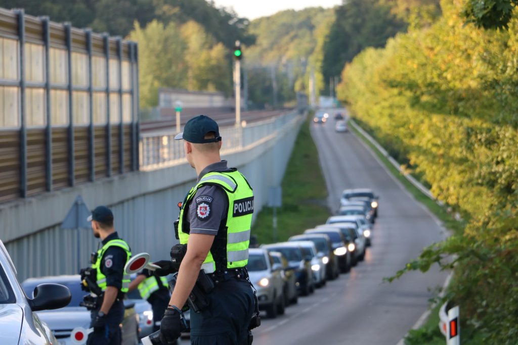 Policijos reidas po Žolinės / Kauno apskr. VPK nuotr.