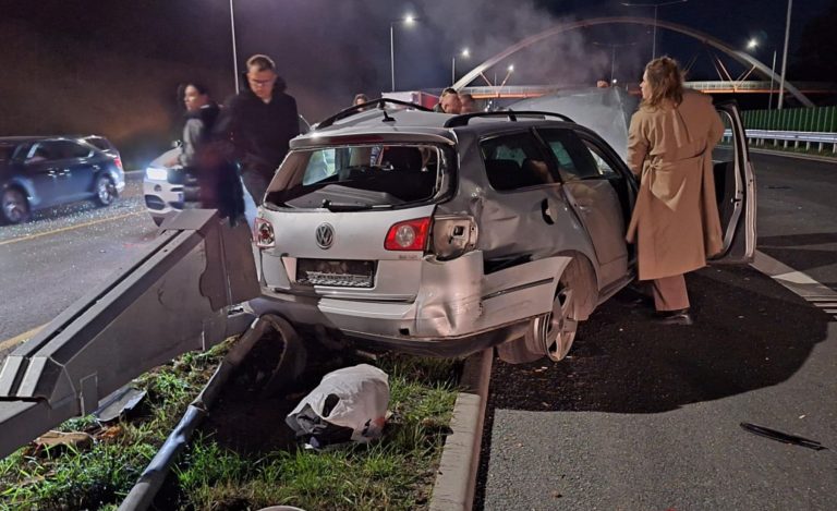 Avarija ant Kleboniškio tilto / Skaitytojo nuotr.