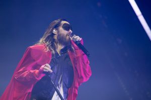 Kauną drebino grupės „30 Seconds To Mars“ koncertas / A. Ufarto nuotr. / ELTA