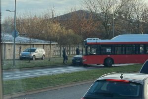 Avarija Europos prospekte / skaitytojų nuotr.