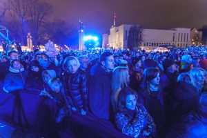 Įžiebta Kauno Kalėdų eglė / R. Tenio nuotr.